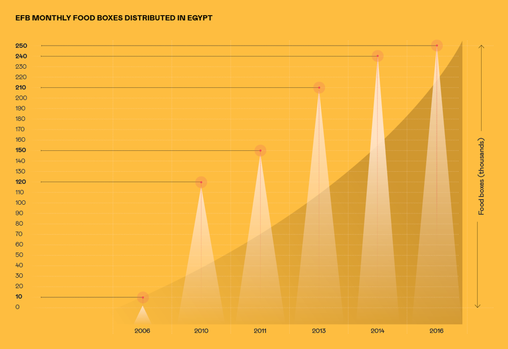 Monthly Food Boxes Distributed In Egypt